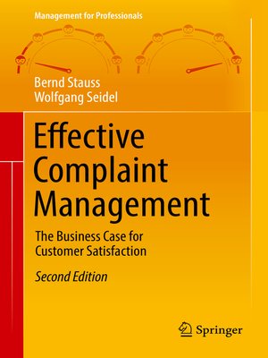 cover image of Effective Complaint Management